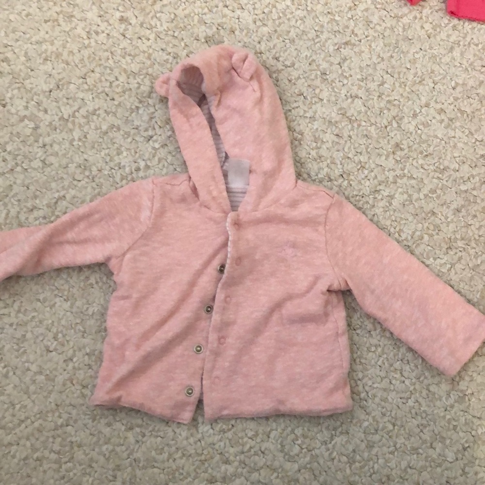Baby Gap - light pink jacket with hood with ears